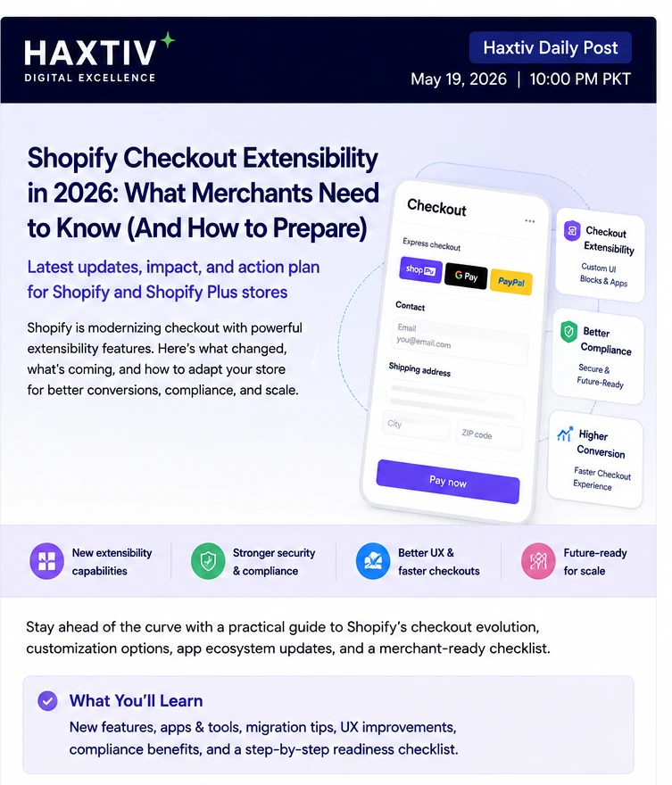 Shopify checkout extensibility and WordPress content hub architecture